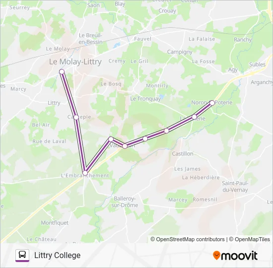 LIGNE 273 Bus Line Map