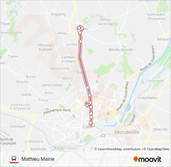 NOMAD 102 Bus Line Map