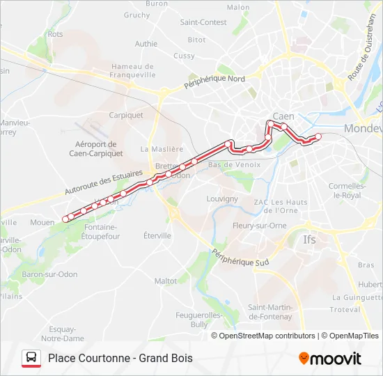 NOMAD 104 Bus Line Map