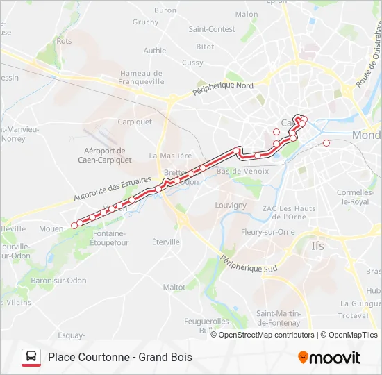 NOMAD 104 Bus Line Map