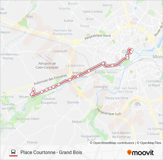 NOMAD 104 Bus Line Map