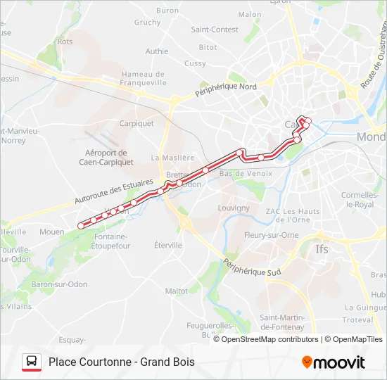 NOMAD 104 Bus Line Map