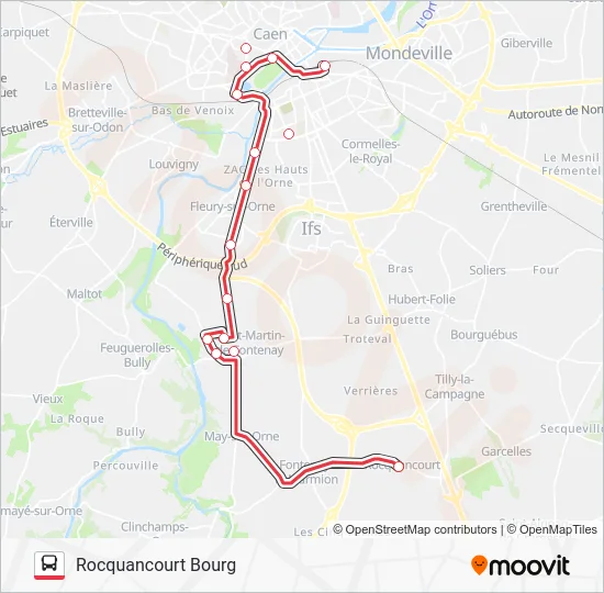 NOMAD 107 Bus Line Map