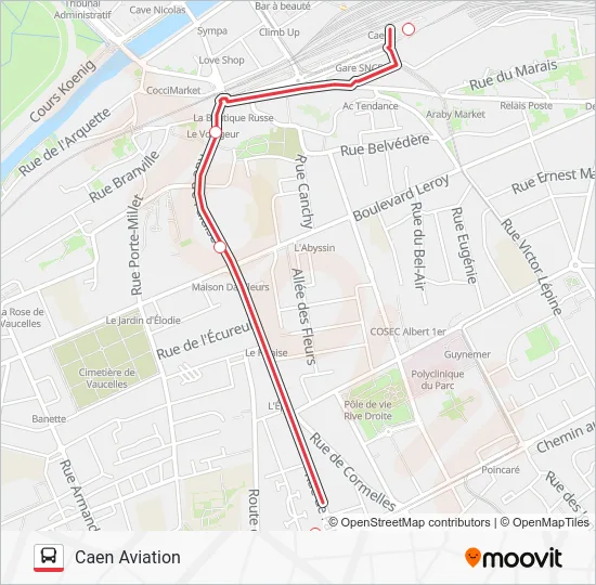 NOMAD 108 Bus Line Map