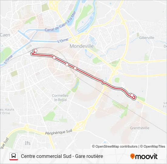 NOMAD 109 Bus Line Map