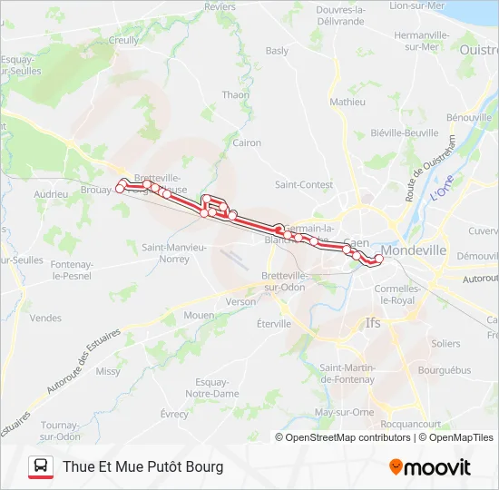 NOMAD 114 Bus Line Map
