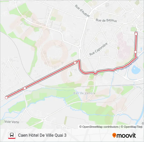 NOMAD 115 Bus Line Map