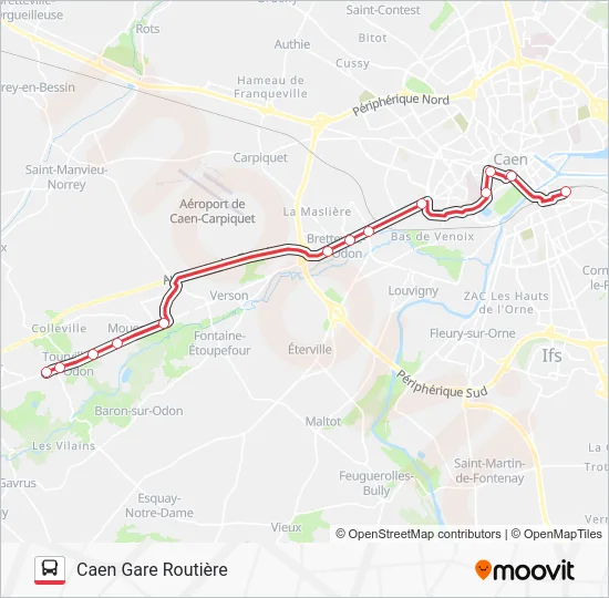 NOMAD 115 Bus Line Map