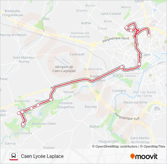 NOMAD 115 Bus Line Map