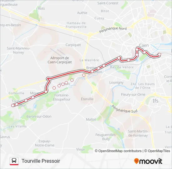 NOMAD 116 Bus Line Map