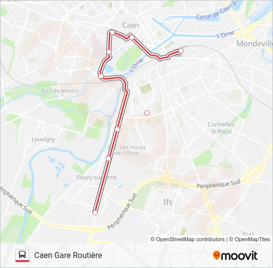 NOMAD 117 Bus Line Map