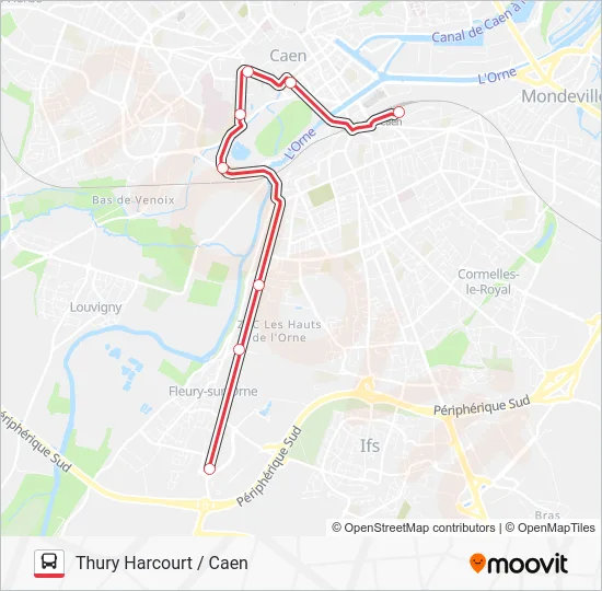 NOMAD 117 Bus Line Map