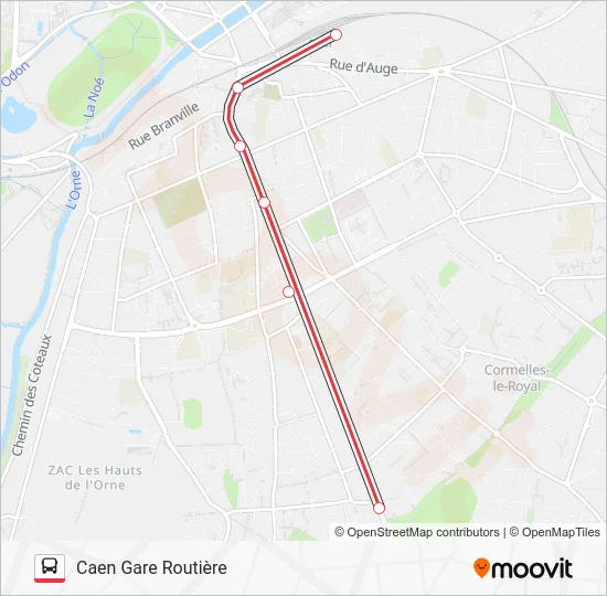 NOMAD 118 Bus Line Map