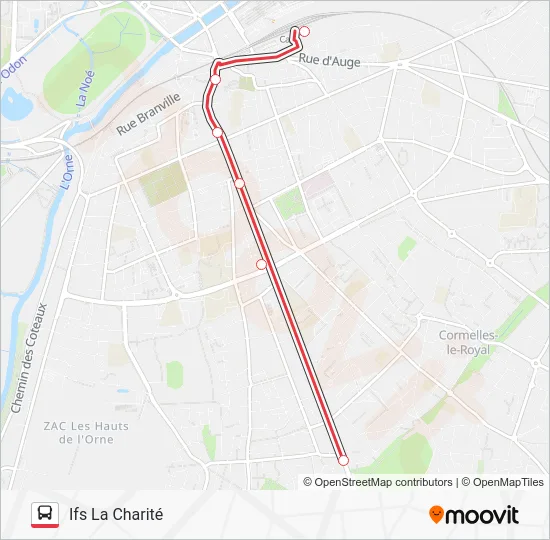 NOMAD 118 Bus Line Map