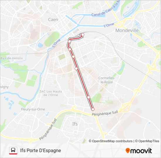 NOMAD 118 Bus Line Map