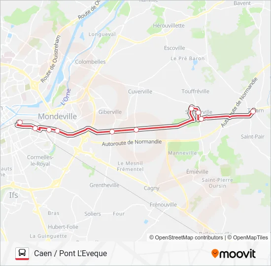 NOMAD 119 Bus Line Map
