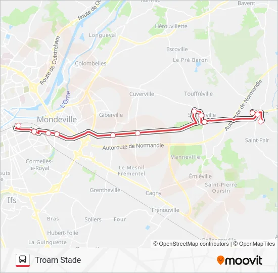 NOMAD 119 Bus Line Map