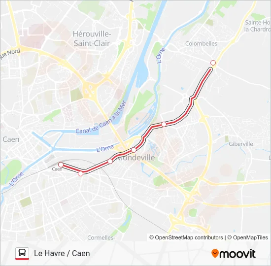 NOMAD 111A Bus Line Map