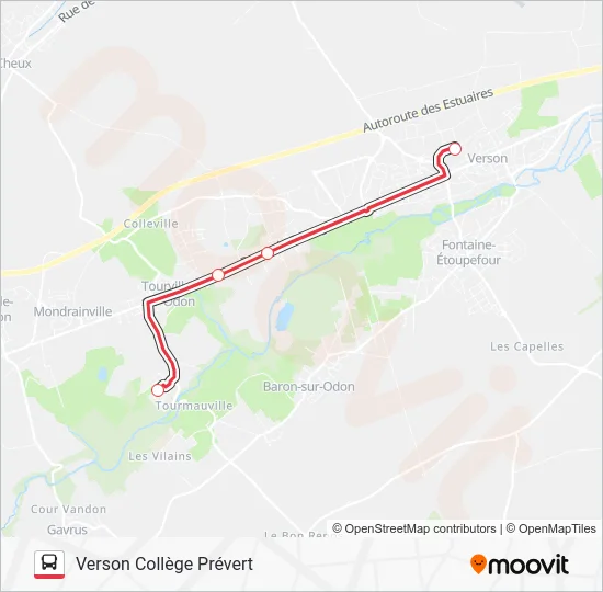 NOMAD 1801 Bus Line Map