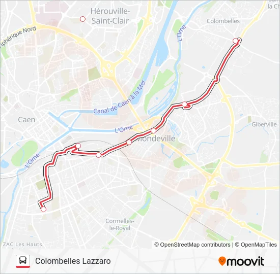 NOMAD 1951 Bus Line Map