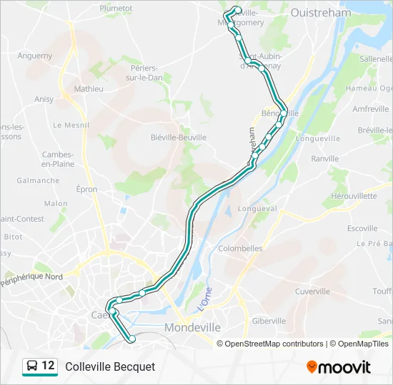 12 Bus Line Map