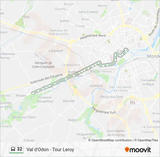 32 Bus Line Map