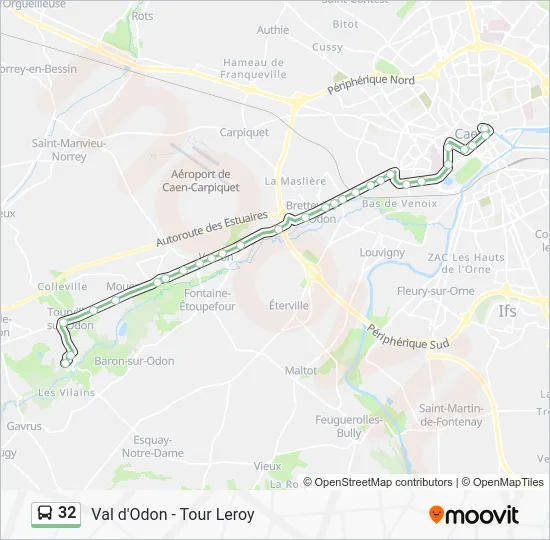 32 Bus Line Map