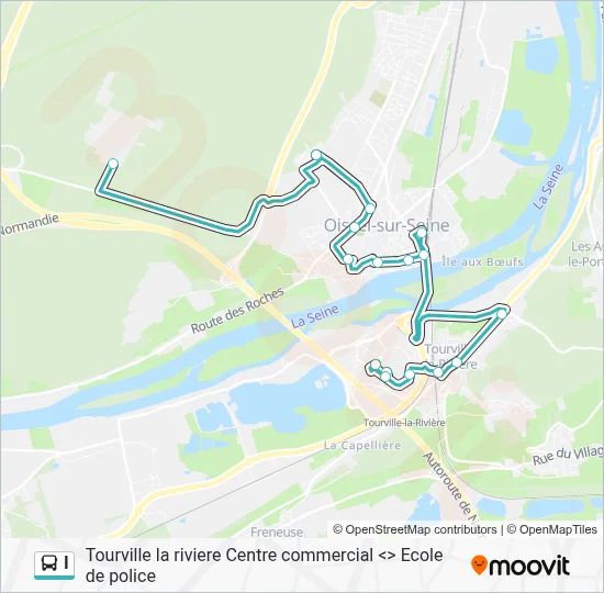 I Bus Line Map