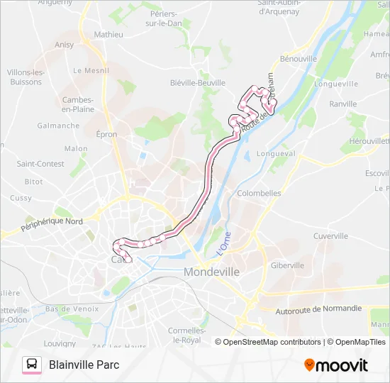 10 EXPRESS Bus Line Map