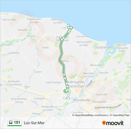 101 Bus Line Map