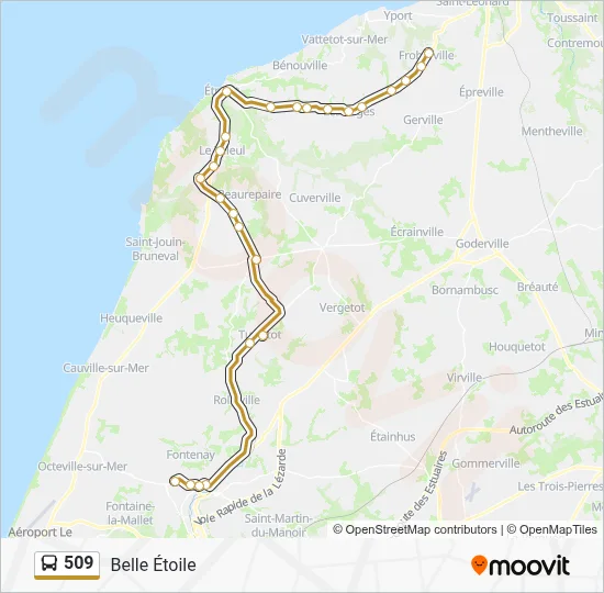 509 Bus Line Map