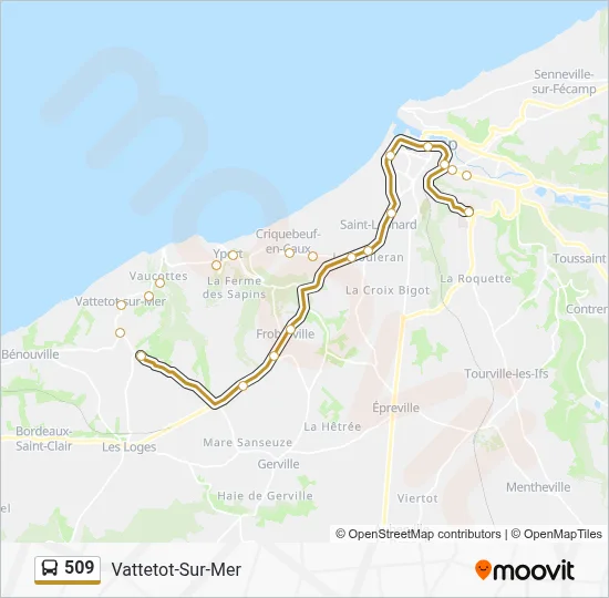 509 Bus Line Map
