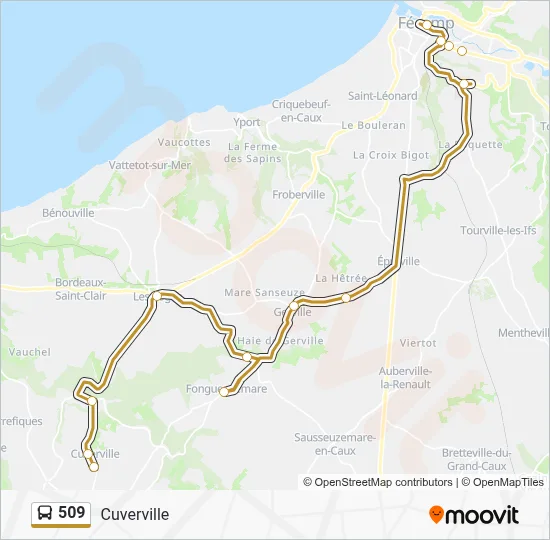 509 Bus Line Map