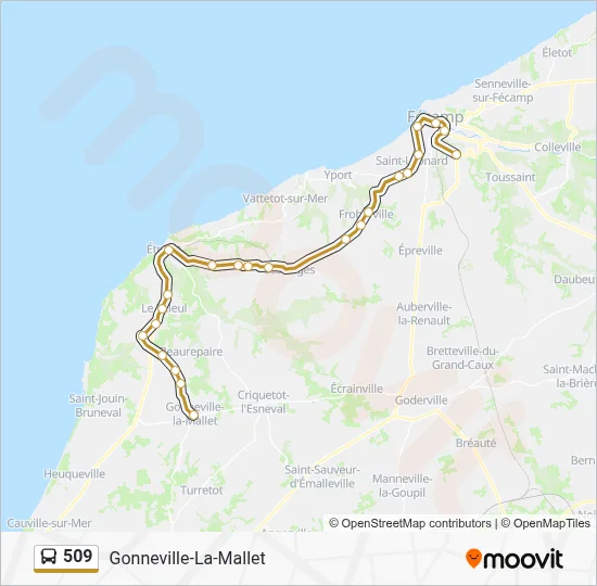 509 Bus Line Map