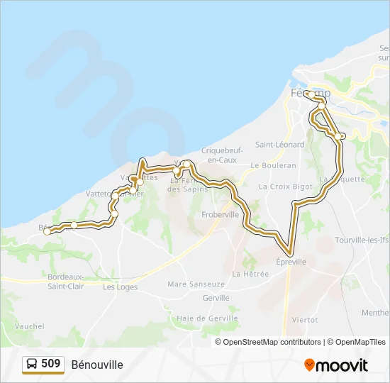 509 Bus Line Map