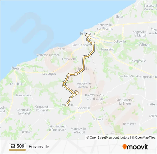 509 Bus Line Map