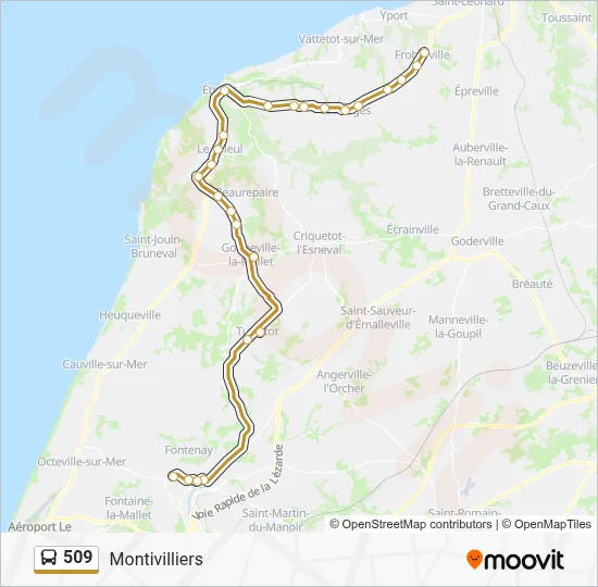 509 Bus Line Map