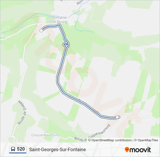 520 Bus Line Map