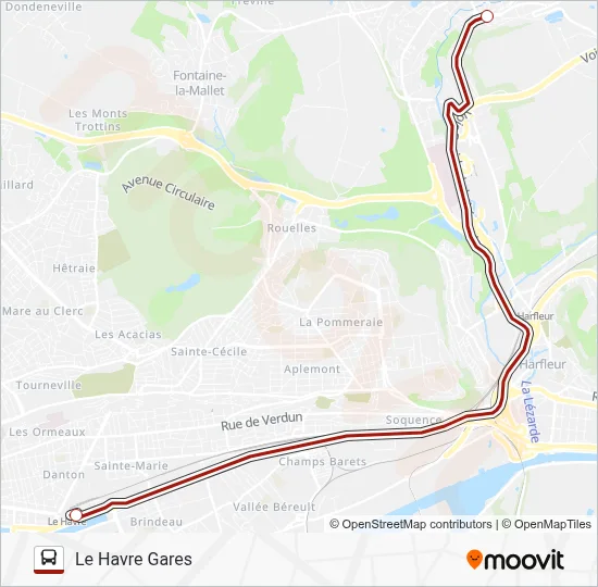 11 EXPRESS Bus Line Map
