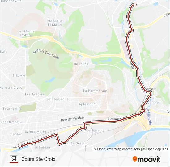 11 EXPRESS Bus Line Map