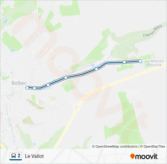 Mapa de 2 de autobús