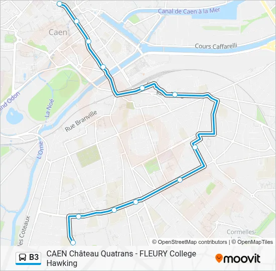 B3 Bus Line Map