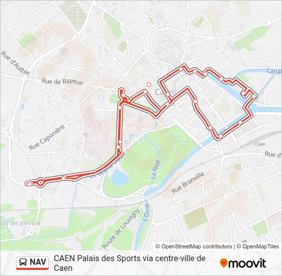 NAV Bus Line Map