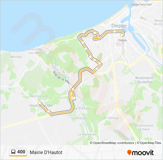 400 Bus Line Map
