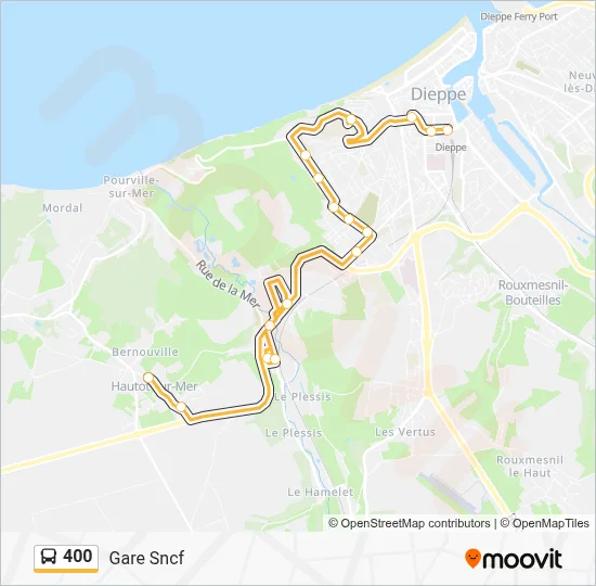 400 Bus Line Map