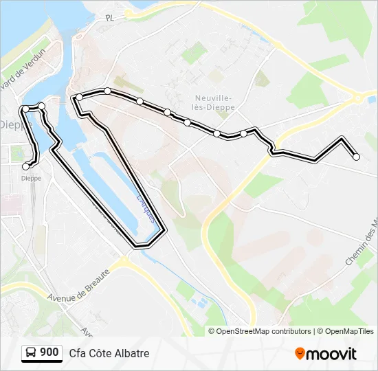900 Bus Line Map