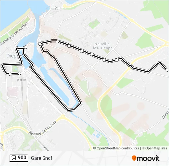 900 Bus Line Map