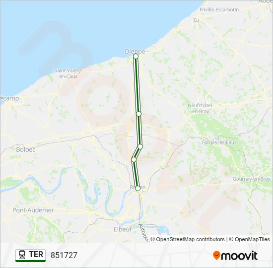 TER Train Line Map