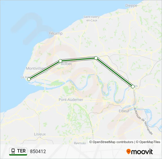 TER Train Line Map