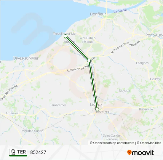 TER Train Line Map